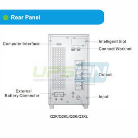단일 위상 2KVA 고주파 온라인 UPS 진실한 온라인 두 배 변환은 올립니다