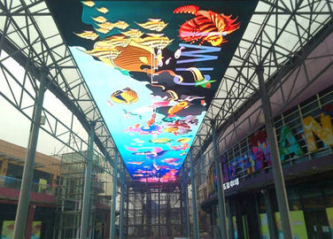 고해상 옥외 풀 컬러 발광 다이오드 표시 P10 LED 스크린 고용