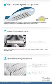 18000 루멘 165W 고성능 LED 가로등 정착물 6000K 5500K 3500K