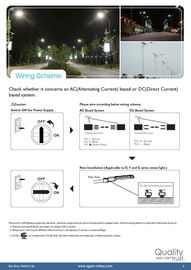 110 lm/w IP65 고성능 LED 도로 빛 플라스틱 렌즈를 가진 100개 와트