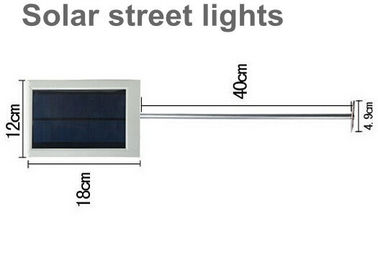 에피 스타 칩 3.7V Li Po 재충전 전지를 가진 태양 LED 가로등
